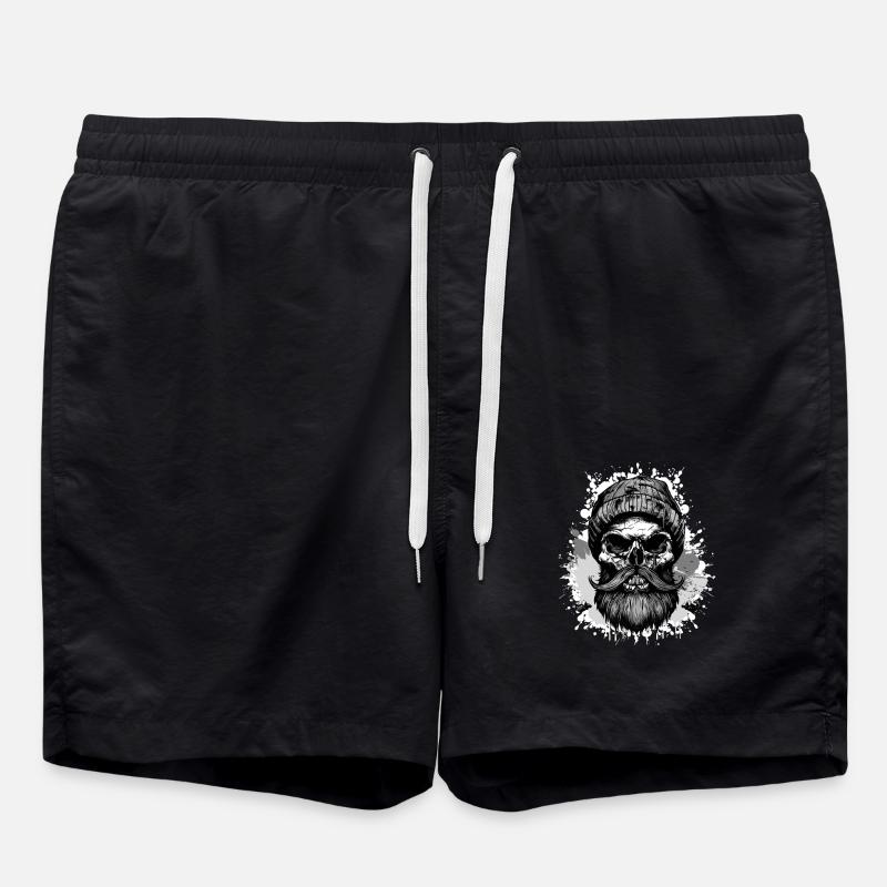 Bûcheron Crâne Bûcheron - Short de bain - noir