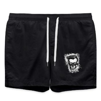 Crâne de fête - Short de bain - noir - Devant - AI Model Male 185 light (185cm)
