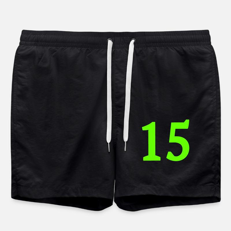 Number 15 - Swim Trunks - black