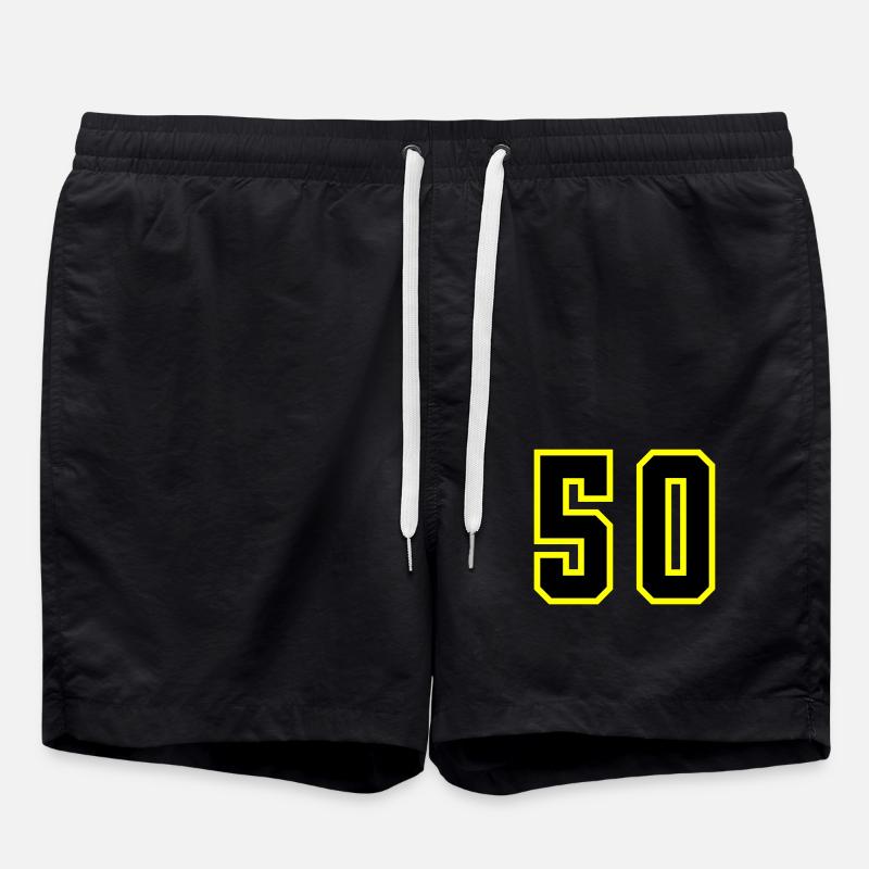 50 Number Leotard - Swim Trunks - black