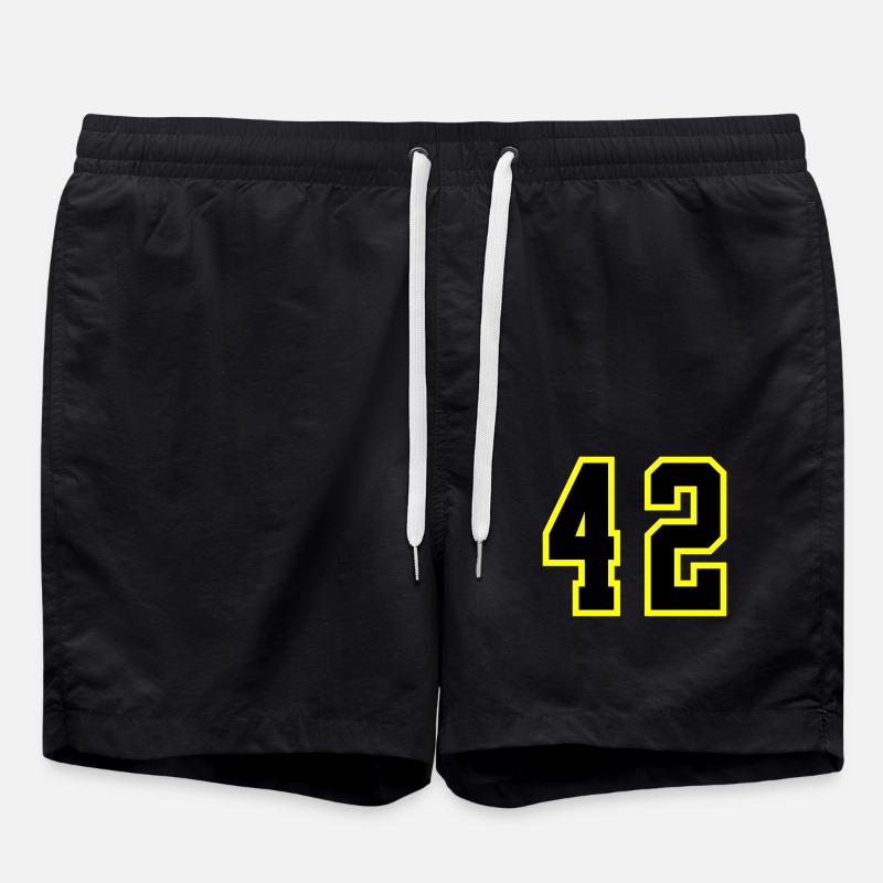 42 Number Leotard - Swim Trunks - black