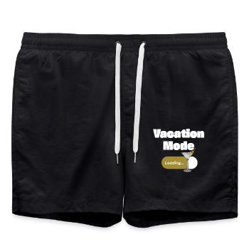 Mode vacances activé – Martini avec barre de chargement (léger) - Short de bain - noir - Devant - AI Model Male 185 light (185cm)