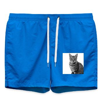 Chat blanc Chat Chat blanc Cadeau - Short de bain - cobalt blue - Devant