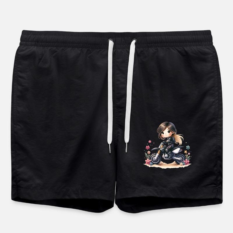 Motocross Filles - Short de bain - noir