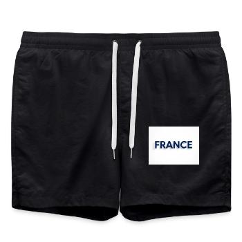 France - Short de bain - noir - Devant - AI Model Male 185 light (185cm)
