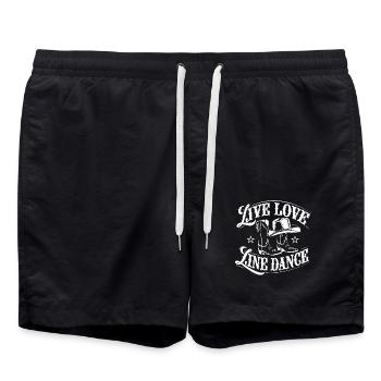 Vie Amour Danse en ligne Danse Sport - Short de bain - noir - Devant - AI Model Male 185 light (185cm)