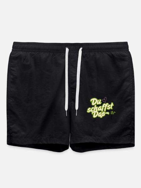 Du schaffst das - Badeshorts - Schwarz