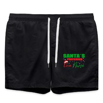 CNA Nursing Quotes Funny Nurse Lovers Cute CNA - Badeshorts - Schwarz - Vorne - AI Model Male 185 light (185cm)