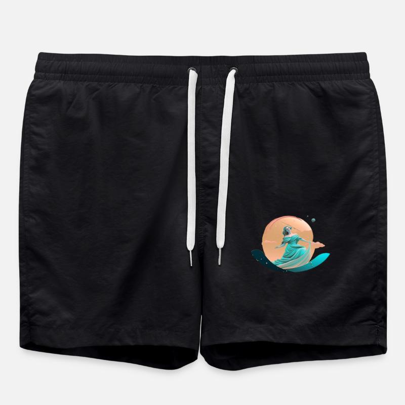 Göttin Venus - Badeshorts - Schwarz