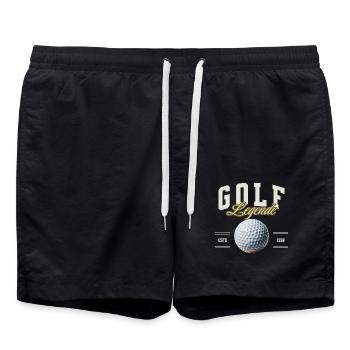 Golf - Badeshorts - Schwarz - Vorne - AI Model Male 185 light (185cm)
