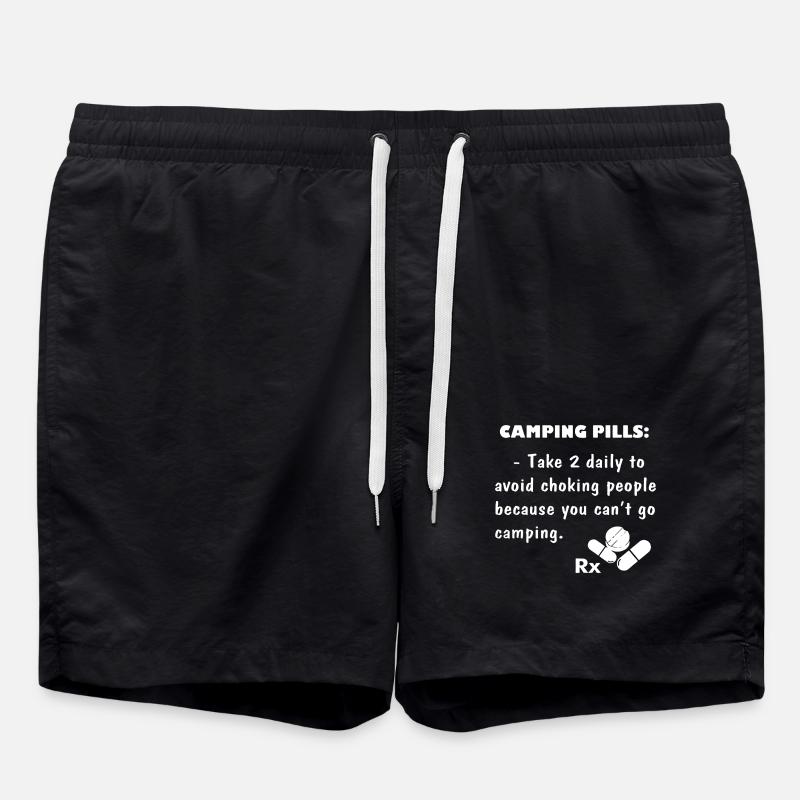 Camping Pills - Swim Trunks - black