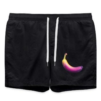Banane - Badeshorts - Schwarz - Vorne - AI Model Male 185 light (185cm)