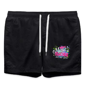 Instant Music Teacher Just Add Coffee - Swim Trunks - black - Front - AI Model Male 185 light (185cm)