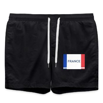 France - Short de bain - noir - Devant - AI Model Male 185 light (185cm)
