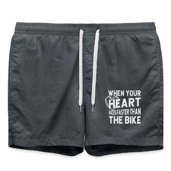 Le pilote de motocross hors route HEart fait la course plus rapide en MX Motocross - Short de bain - charbon - Devant - AI Model Male 185 light (185cm)