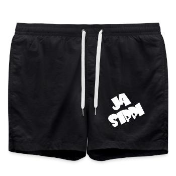 Ja Sippi - Badeshorts - Schwarz - Vorne - AI Model Male 185 light (185cm)