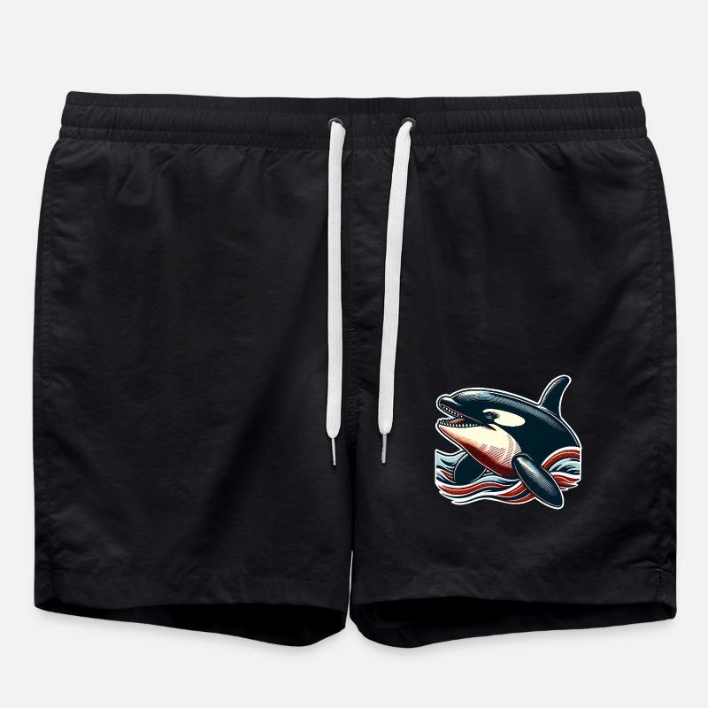 Orca Schwertwal - Badeshorts - Schwarz