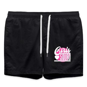 Girls Squad - Badeshorts - Schwarz - Vorne - AI Model Male 185 light (185cm)