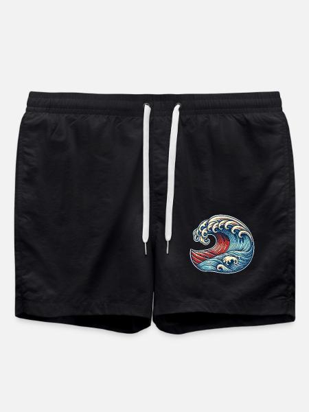 Wave - Swim Trunks - black