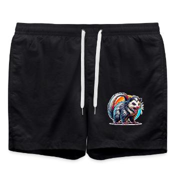Opossum - Badeshorts - Schwarz - Vorne - AI Model Male 185 light (185cm)
