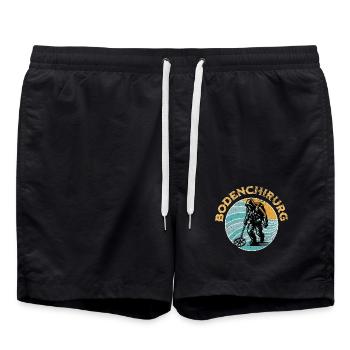 Sondeln Metalldetektor - Badeshorts - Schwarz - Vorne - AI Model Male 185 light (185cm)