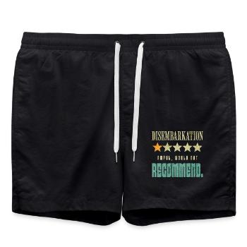 Disembarkation Awful Would Not Recommend - Swim Trunks - black - Front - AI Model Male 185 light (185cm)