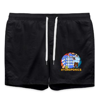 Hydroponics - Swim Trunks - black - Front - AI Model Male 185 light (185cm)