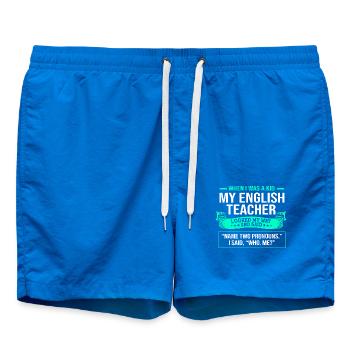 Grammar English Spelling - Swim Trunks - cobalt blue - Front