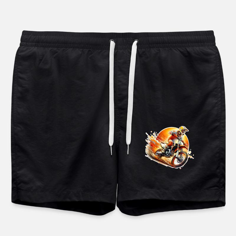 Motocross - Short de bain - noir