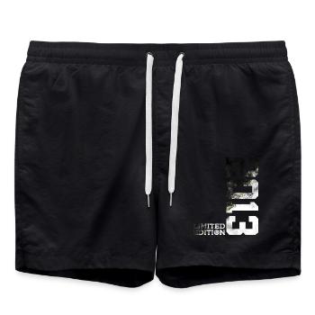 LIMITED EDITION 2013 COOL 13TH BIRTHDAY - Swim Trunks - black - Front - AI Model Male 185 light (185cm)