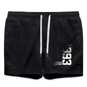 33RD BIRTHDAY LIMITED EDITION 1993 - Swim Trunks - black - Front - AI Model Male 185 light (185cm)
