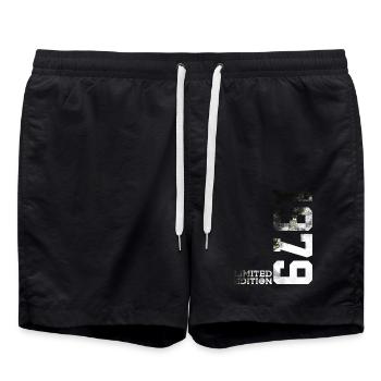 47TH BIRTHDAY LIMITED EDITION 1979 - Swim Trunks - black - Front - AI Model Male 185 light (185cm)