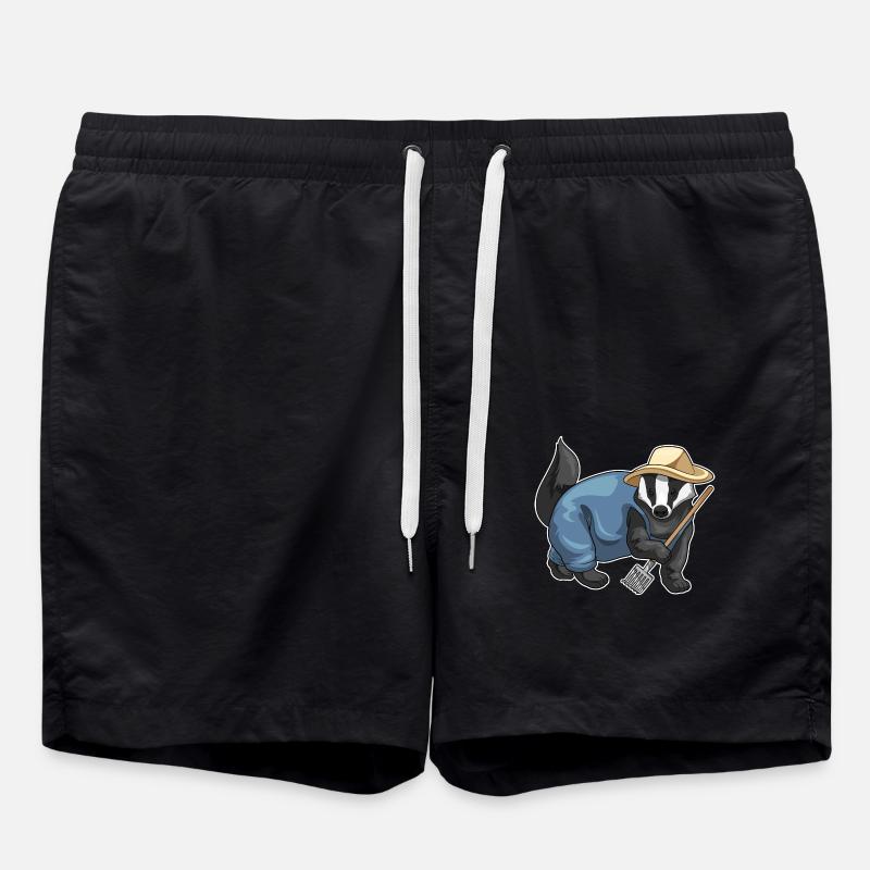 Honey Badger Farmer Harke - Swim Trunks - black