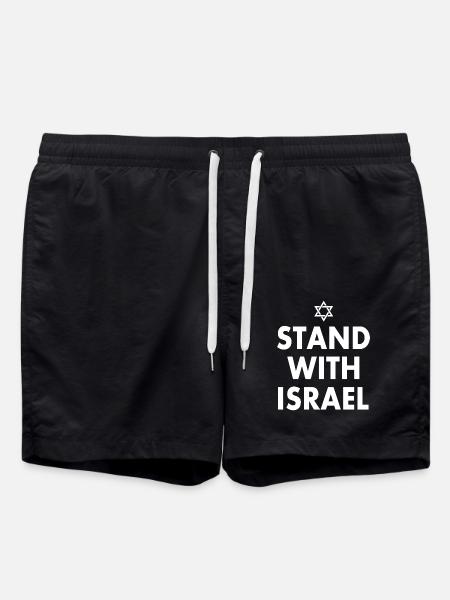 Stand with israel - Short de bain - noir