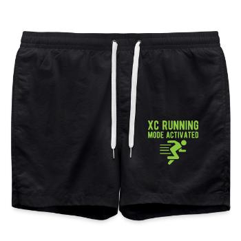 Cadeau de course XC drôle XC Runner Edition - Short de bain - noir - Devant - AI Model Male 185 light (185cm)