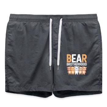 Les groupes d’ours conçoivent la confrérie des ours - Short de bain - charbon - Devant - AI Model Male 185 light (185cm)