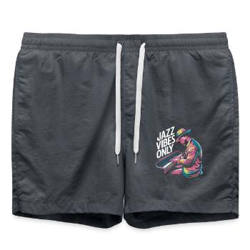 Jazz Vibes Only Musician Piano Art - Swim Trunks - anthracite - Front - AI Model Male 185 light (185cm)