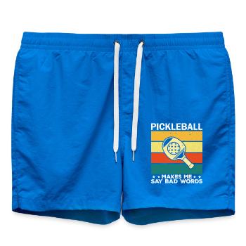 Pickleball Make Me Say Bad Words - Short de bain - cobalt blue - Devant