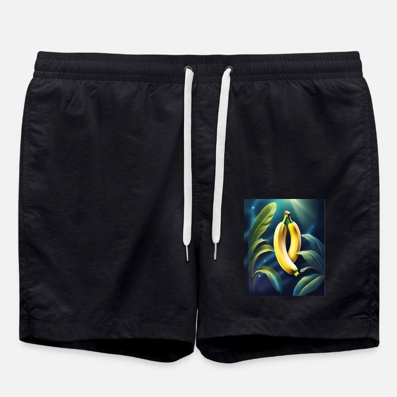 Design de banane cool - Short de bain - noir