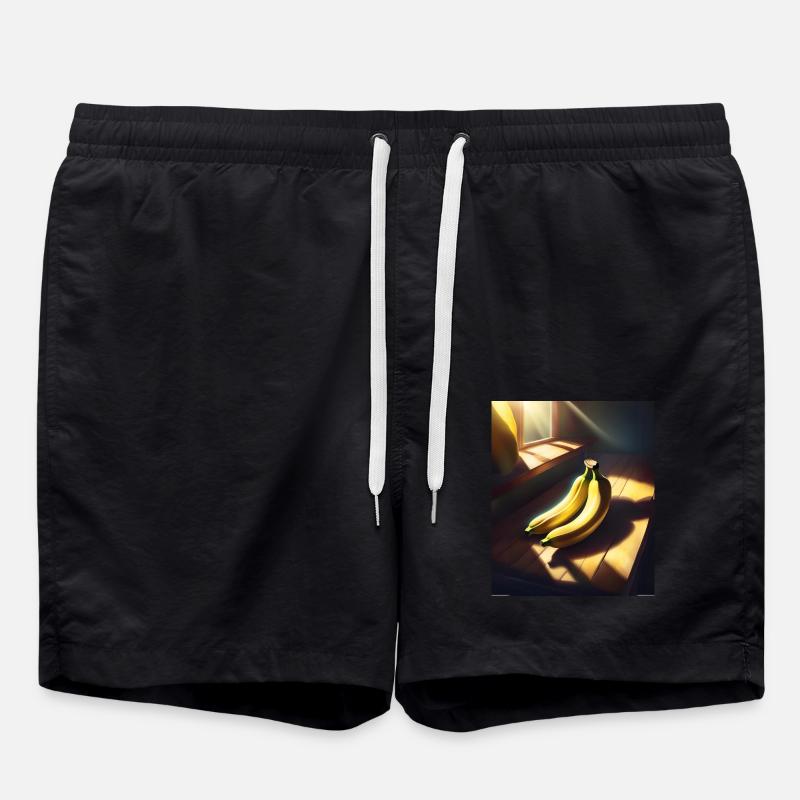 Bananes savoureuses - Short de bain - noir