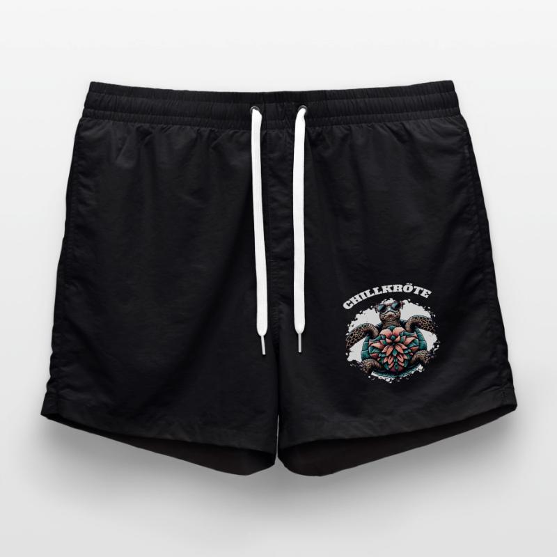 Chill Toad Turtle Swim Trunks