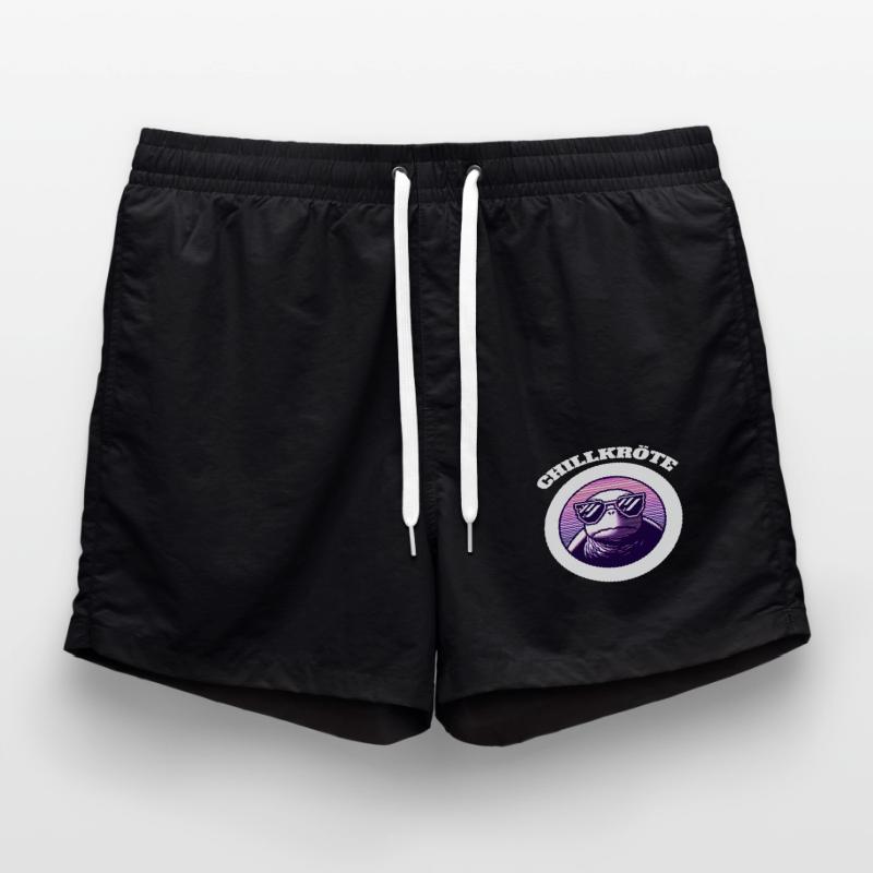 Chill Toad Turtle Swim Trunks