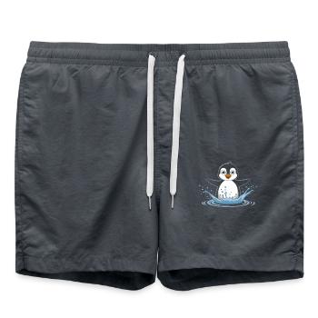 Happy Penguin Natation Spritz - Short de bain - charbon - Devant - AI Model Male 185 light (185cm)