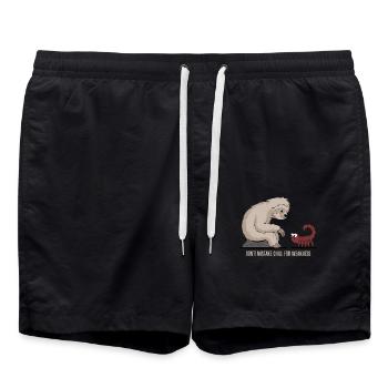 Signe du zodiaque Scorpion Paresseux : Confondre - Short de bain - noir - Devant - AI Model Male 185 light (185cm)
