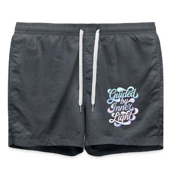 Guided by the inner light inspiring - Swim Trunks - anthracite - Front - AI Model Male 185 light (185cm)