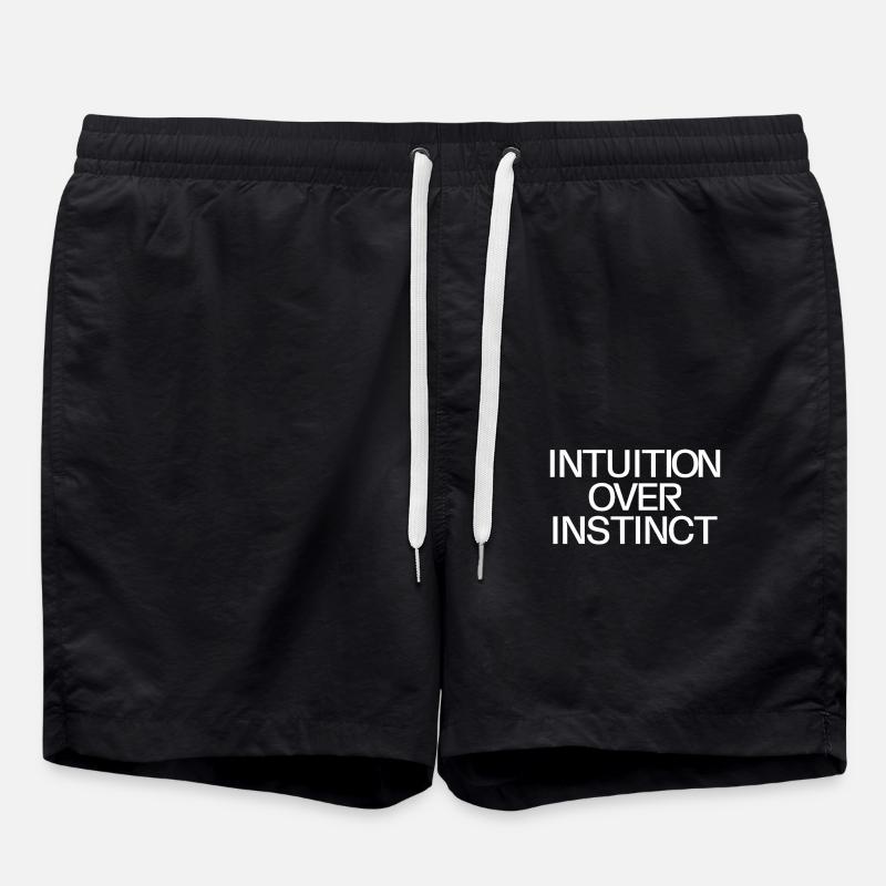 L’intuition plutôt que l’instinct Inspirant - Short de bain - noir
