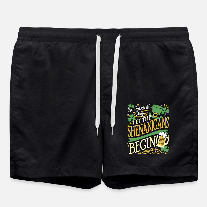 Shenanigans ST. PATRICK'S DAY - Swim Trunks - black