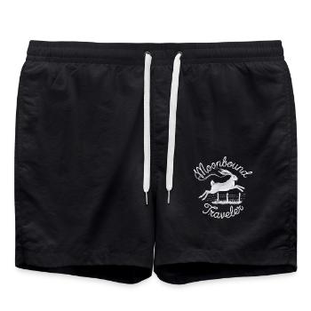 Moonbound Traveler Bunny dans Jump - Short de bain - noir - Devant - AI Model Male 185 light (185cm)