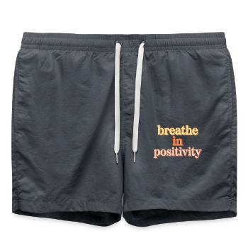 Atme Positivität Ein Inspirierende - Badeshorts - Anthrazit - Vorne - AI Model Male 185 light (185cm)