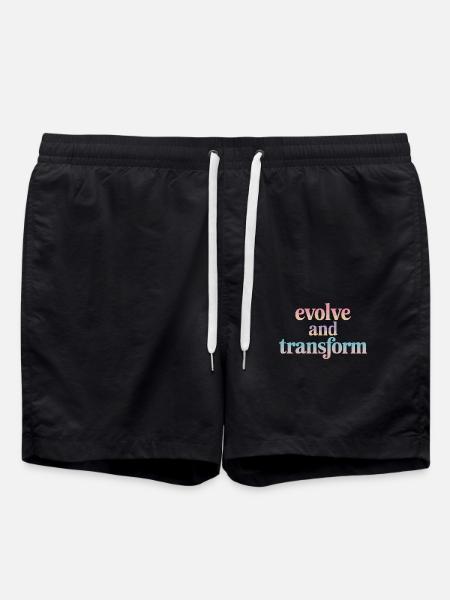 Evolve And Transform Inspirierende Spiritualität - Badeshorts - Schwarz